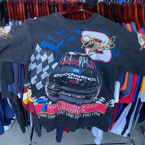 Vintage dale earnhardt all over print tee medium